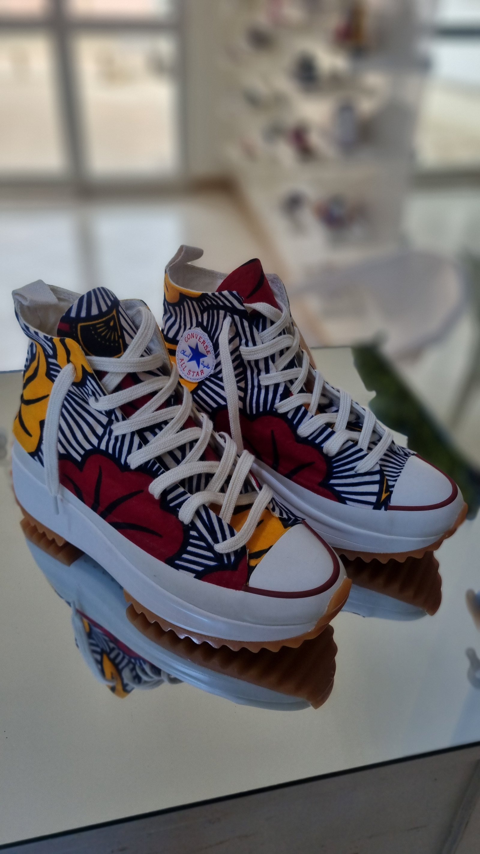 CONVERSE RUN STAR HIKE FLEUR DE MARIAGE JAUNE ROUGE