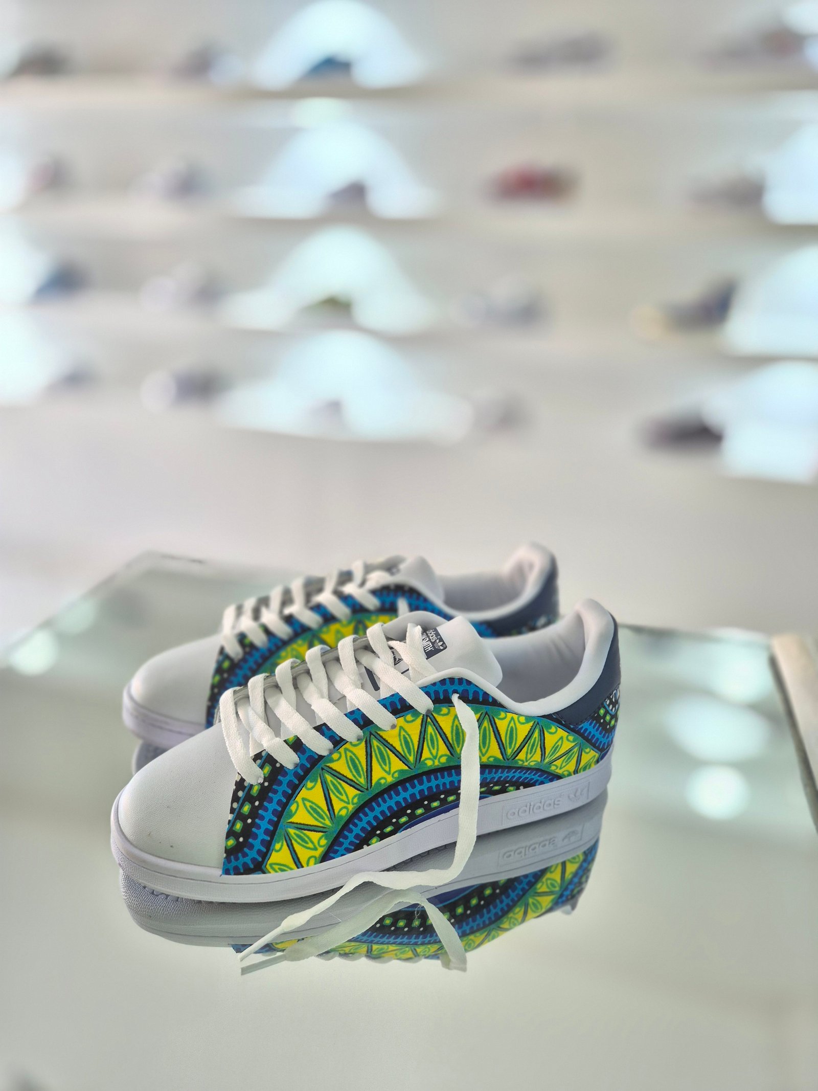 Stan smith Rond jaune bleu