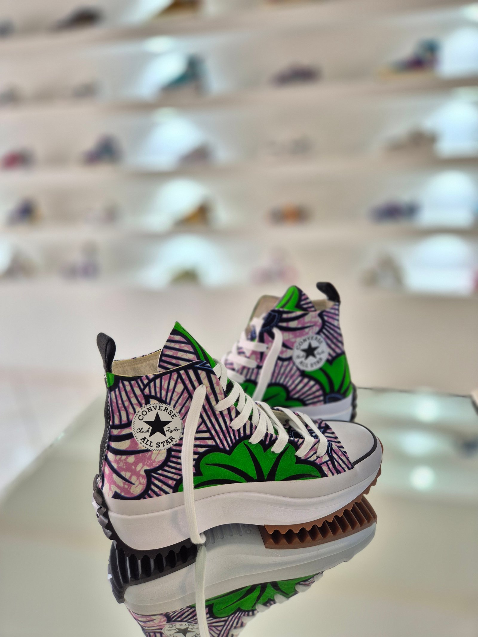 Converse Hike Fleur de mariage vert violet pâle