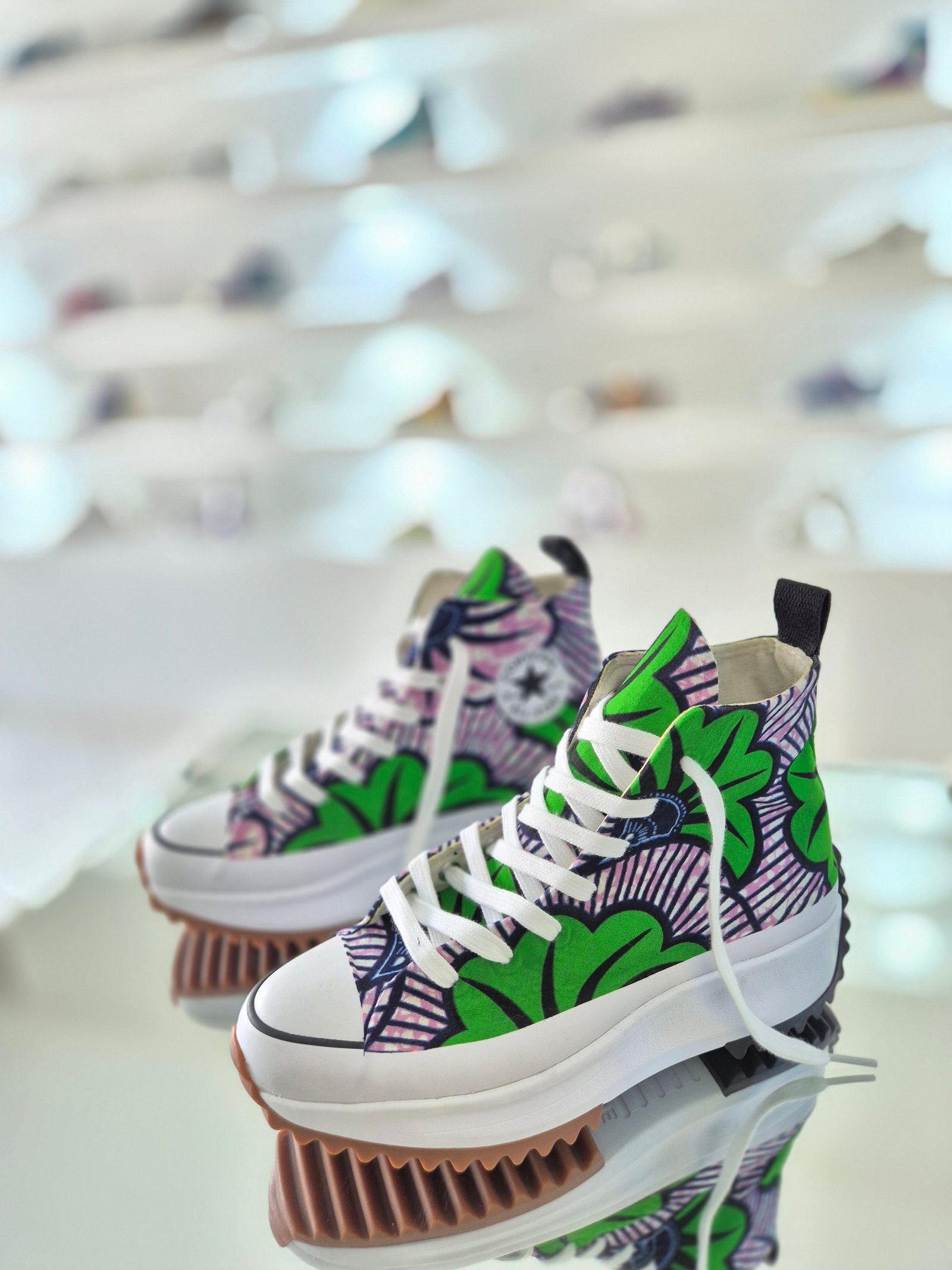 Converse Hike Fleur de mariage vert violet pâle