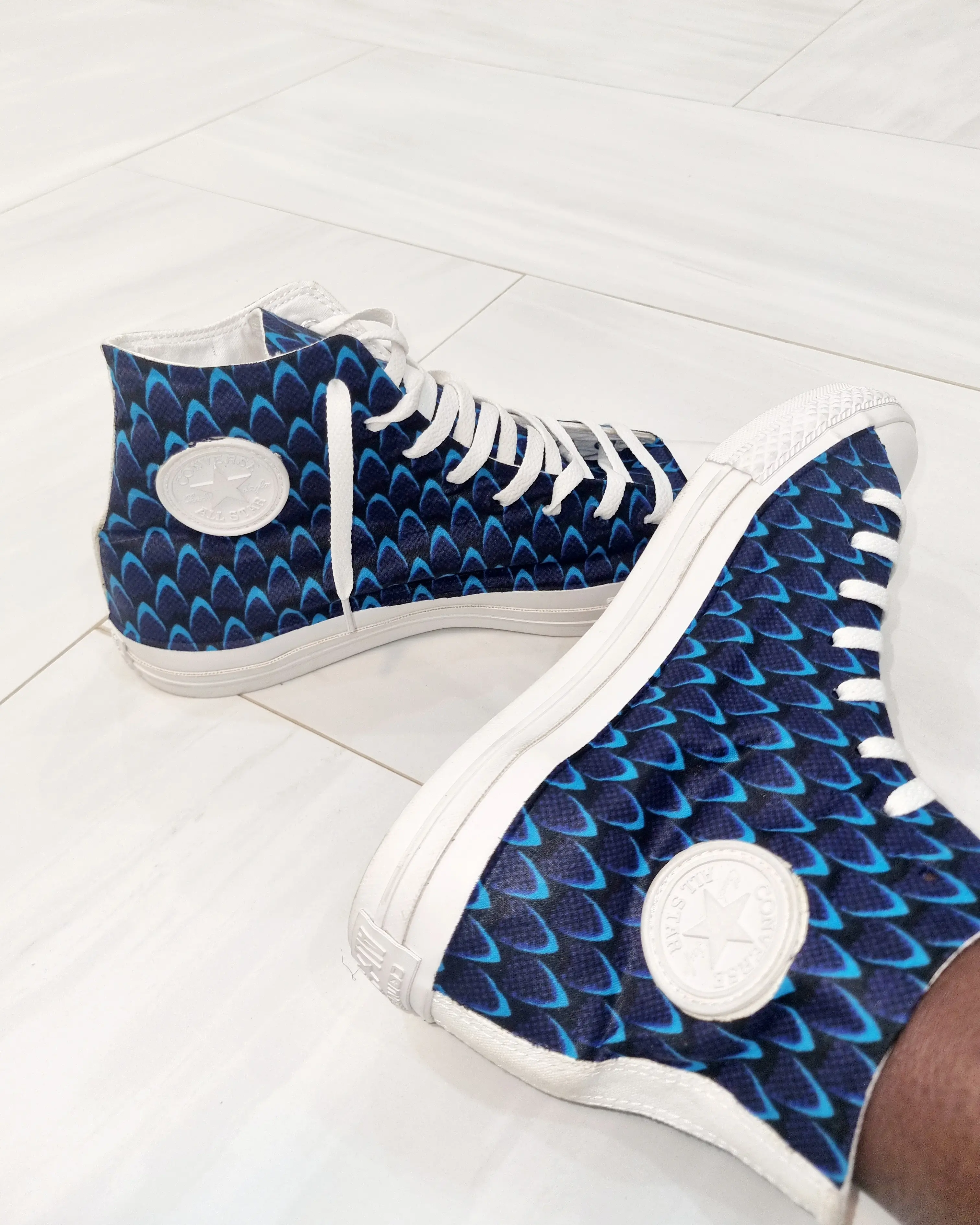 CONVERSE MONTANTE ECAILLE BLEU